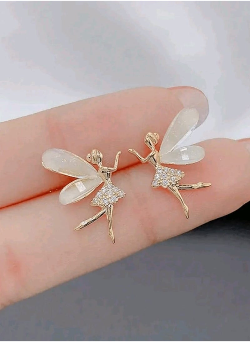 Shein - Cute Korean Style High-end Elf Earrings For Women - Image 1