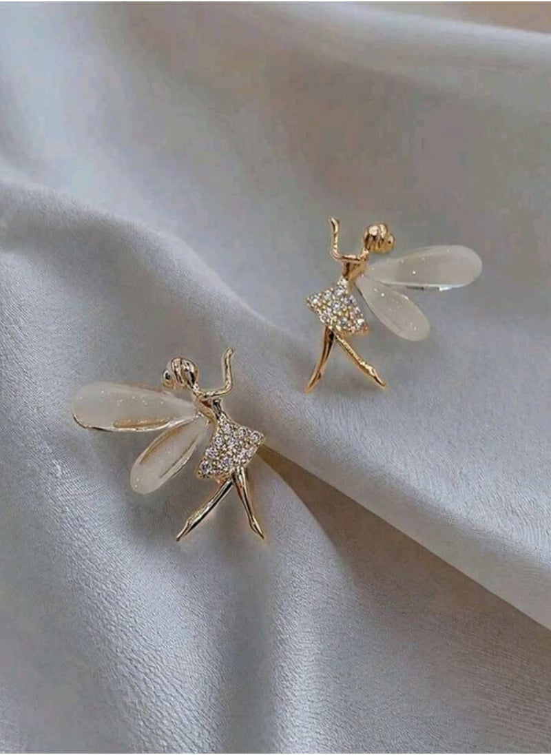 Shein - Cute Korean Style High-end Elf Earrings For Women - Image 1