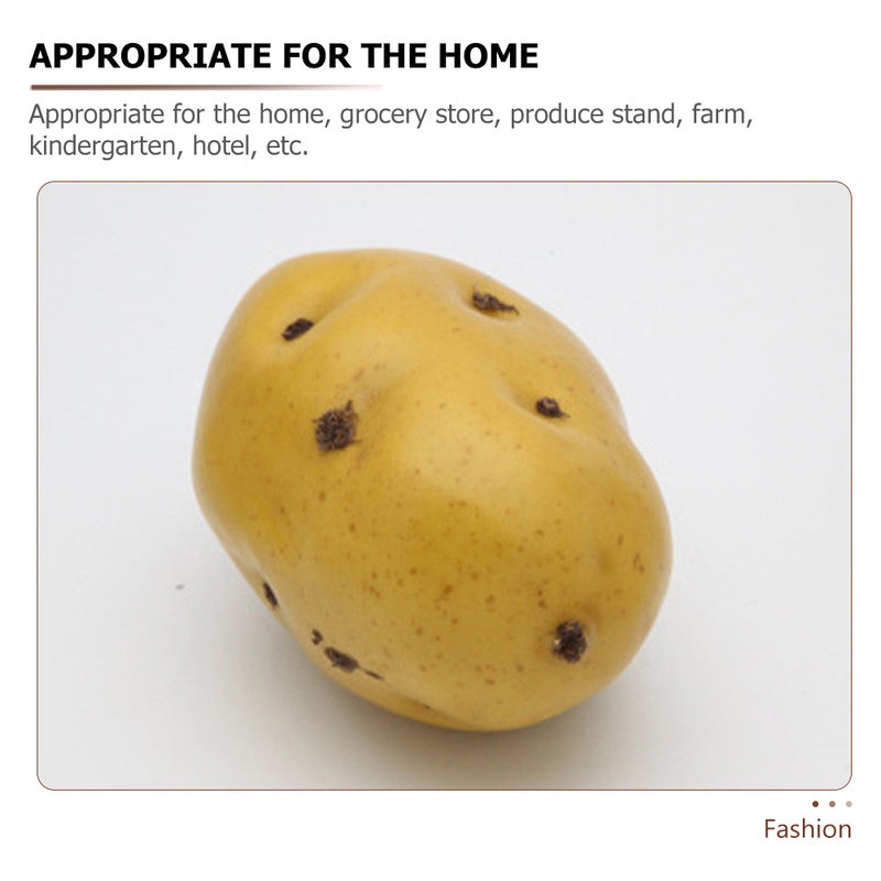 6Pcs Artificial Potato Models Simulated Vegetable Toys Photo Props Kids Prank Toys - Image 5