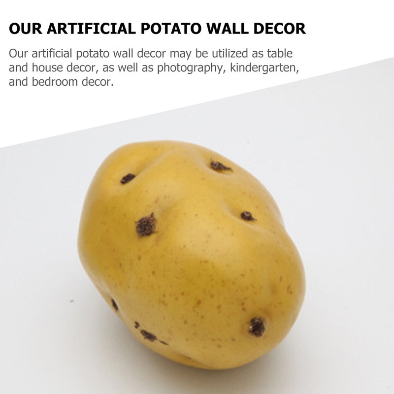 6Pcs Artificial Potato Models Simulated Vegetable Toys Photo Props Kids Prank Toys - Image 3