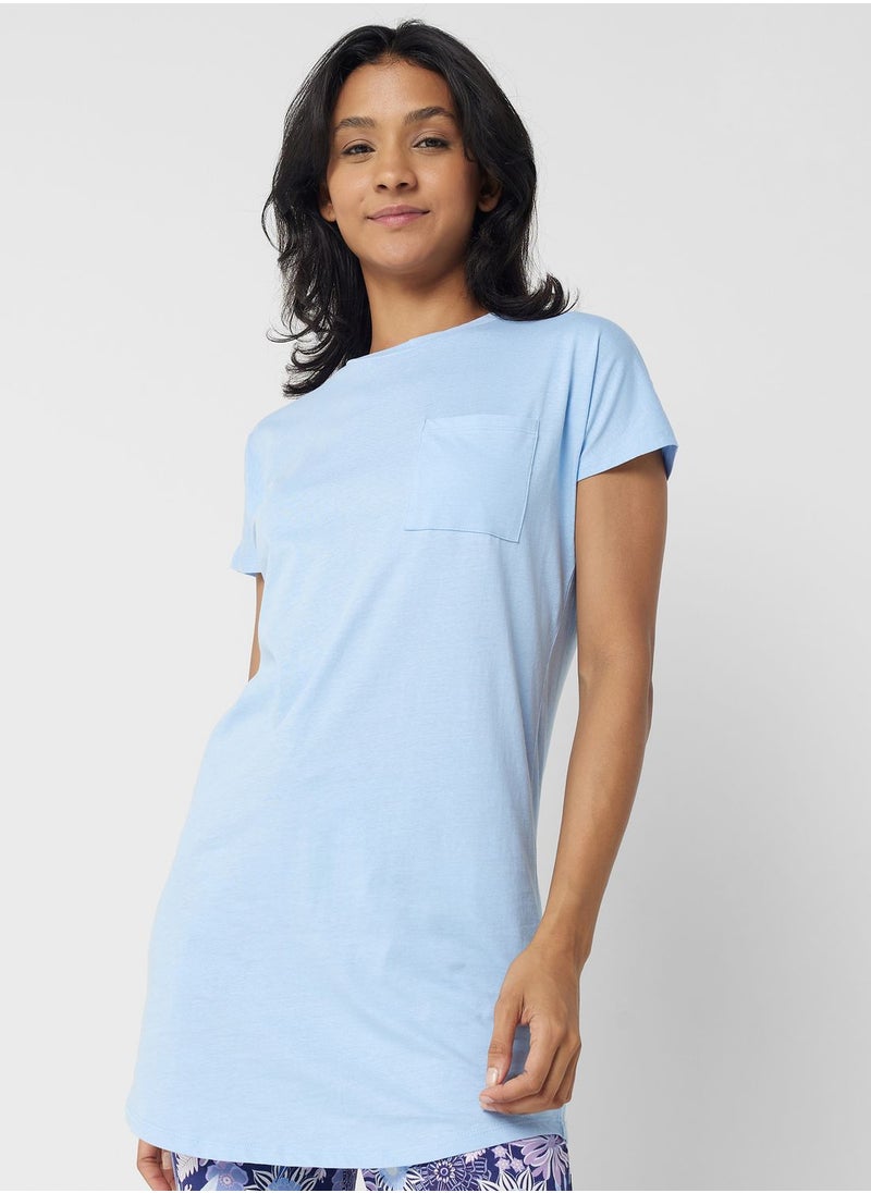 hunkemoller - Pocket Detail Pyjama Top - Image 1