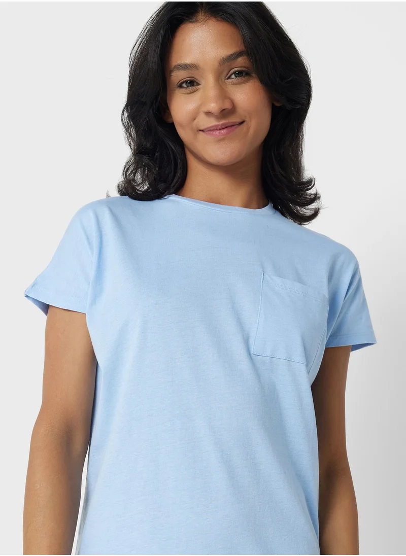 hunkemoller Pocket Detail Pyjama Top