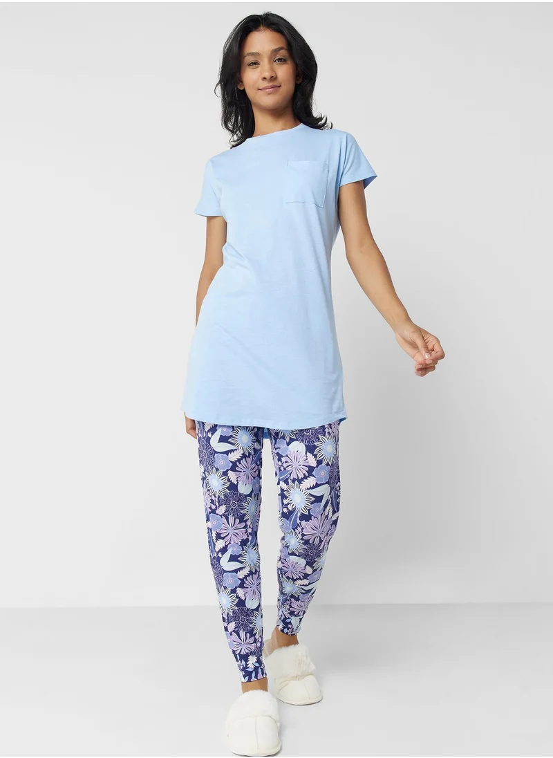 hunkemoller Pocket Detail Pyjama Top