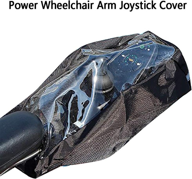 ANER Power Wheelchair Armrest Cover, Clear Electric Wheelchair Joystick Rain Cover, Durable Wheelchair Wrist Control Protector, 25 * 15cm - Image 3