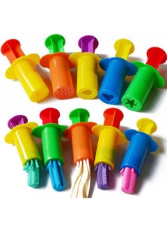 10 Pack Clay Dough Tools Set & Play Dough Non Toxic Modeling Dough Extruders Set Assorted Colors