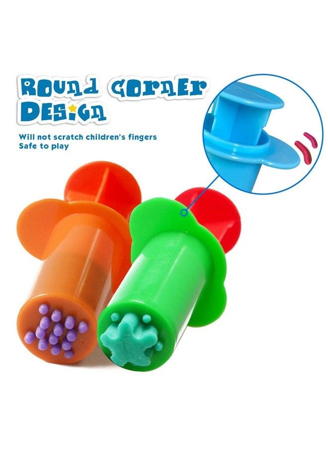 Rimobul - 10 Pack Clay Dough Tools Set & Play Dough Non Toxic Modeling Dough Extruders Set Assorted Colors - Image 1