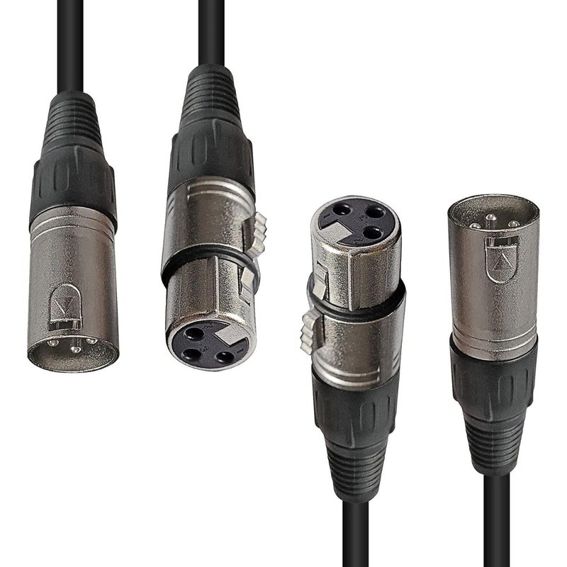 AXA AXCESSABLES AxcessAbles 20ft XLR to XLR Cable Pack | XLR to XLR Balanced Cable | 20ft XLR Microphone Cords | DJ Mic Cable | AxcessAbles XLR-XLR20-20ft (2-Pack) - Image 1