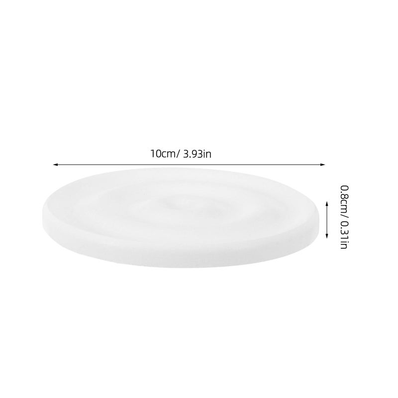 White Diatomite Soap Dish Compact Self Drying Soap Container Bathroom Kitchen Countertop Accessory - Image 3