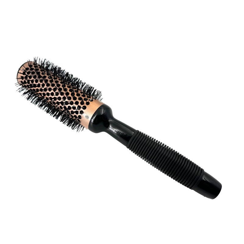 Phillips Brush Luxe Vented Thermal Round 3 Brush - 2 inch Diameter Vented Barrel Brush with Heat Retaining Aluminum Core, Sleek Copper & Black Colorway - Image 2