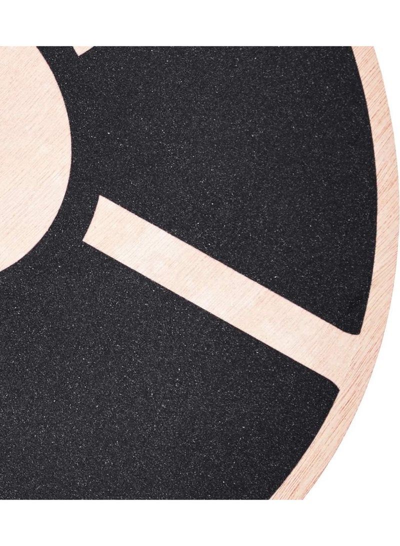 COYO Wooden Balance Board Non-Slip Wobble Core Trainer 15.75in (39.5cm) Diameter with 360 Rotation for Stability Training, Full Body Exercises, Physical Therapy - Image 3