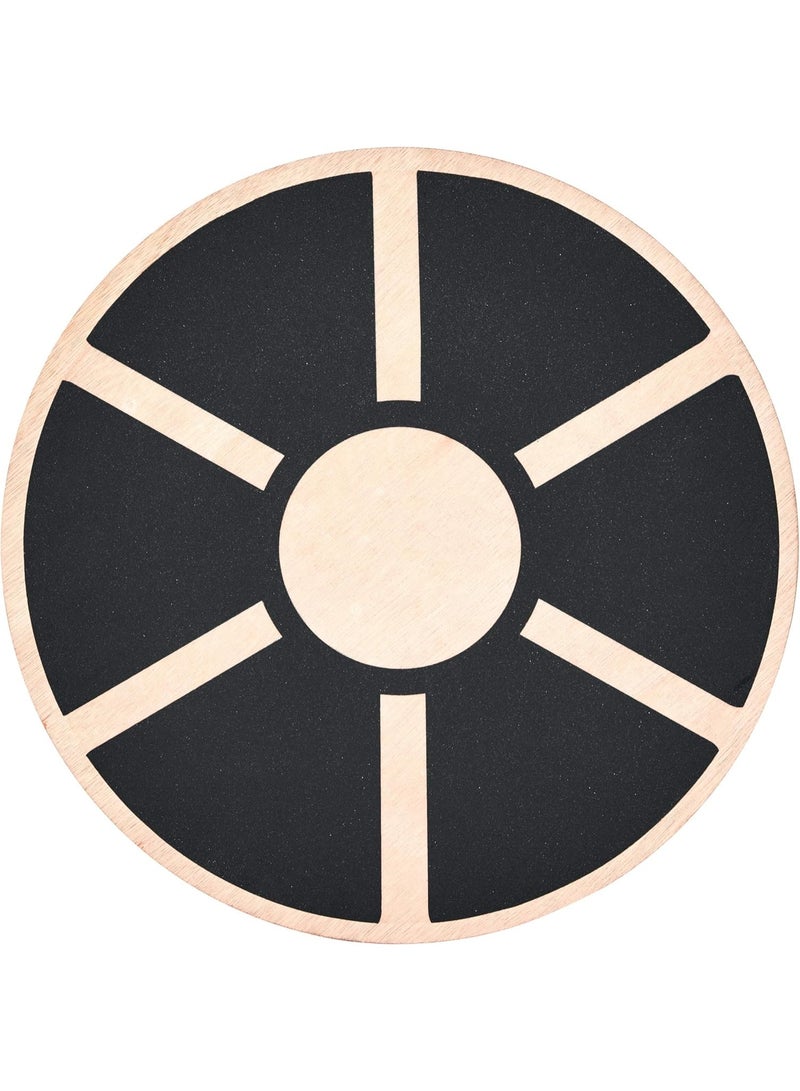 COYO Wooden Balance Board Non-Slip Wobble Core Trainer 15.75in (39.5cm) Diameter with 360 Rotation for Stability Training, Full Body Exercises, Physical Therapy - Image 1