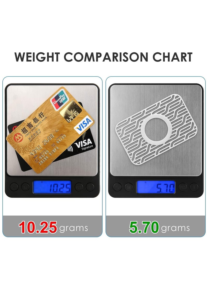 SYOSI for Airtag Wallet Case Holder 2 Pieces Slim Thin Card Case Holder Airtag Wallet Men Case for AirTag Size of a Credit Card for Purse Handbag Clutch (Black/White)  - Image 5