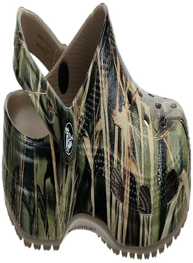 crocs Crocs Men's and Women's Classic Realtree Clog | Camo Shoes, Khaki, 14 Women/12 Men  - Image 4