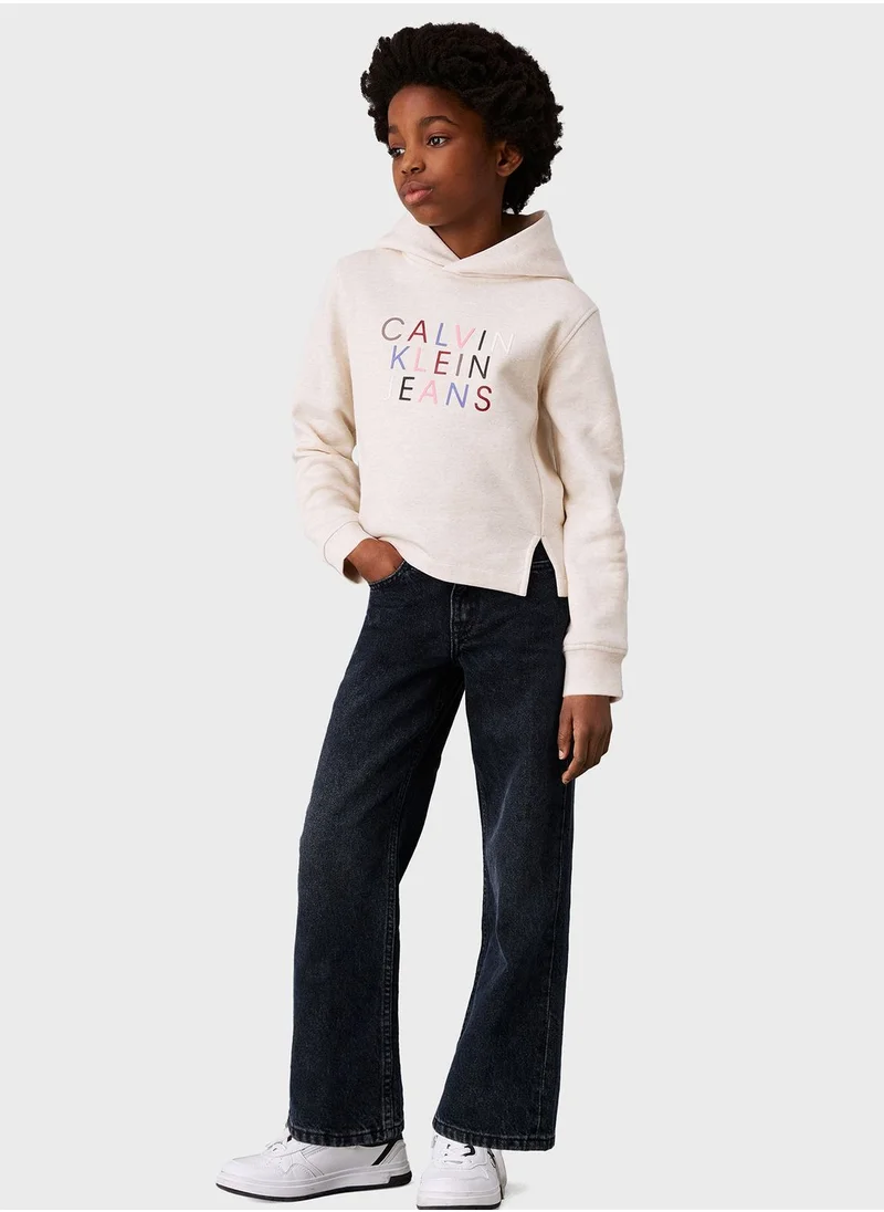 Calvin Klein Jeans Youth Color Logo Hoodie