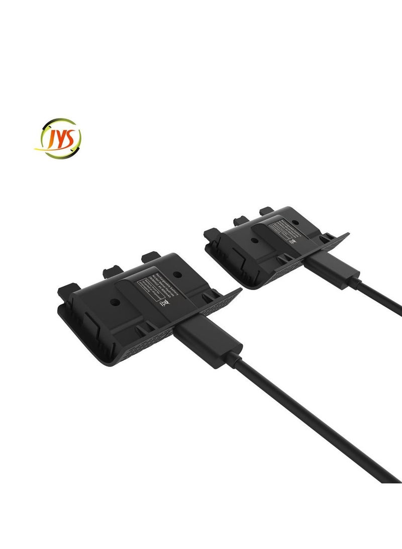 جاي واي إس قطعتان من حزمة بطارية قابلة لإعادة الشحن لمقبض Xbox Series X - Image 2