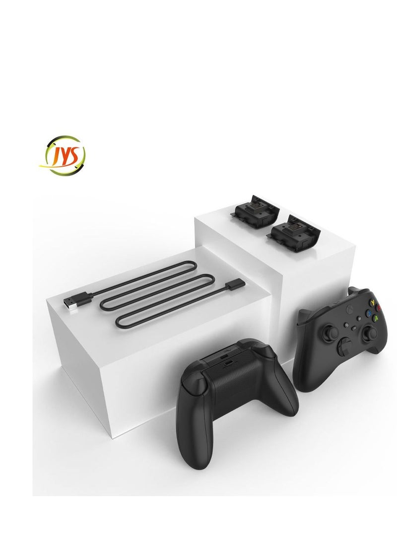 جاي واي إس قطعتان من حزمة بطارية قابلة لإعادة الشحن لمقبض Xbox Series X - Image 4