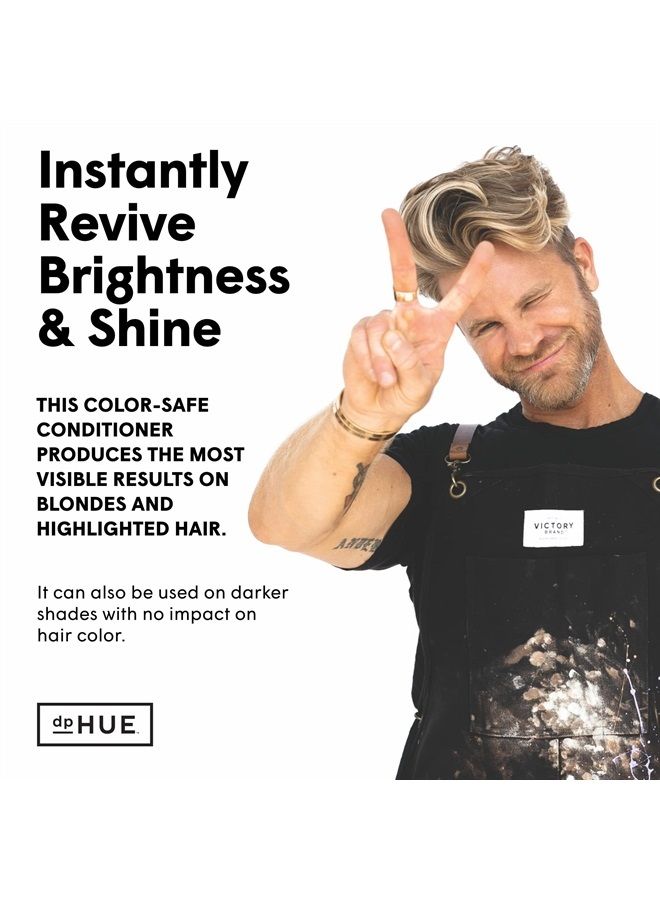 dpHUE Gentle Brightening Conditioner - 6.5 oz - Conditions While Boosting Brightness & Shine - Color Safe Formula with Fresh, Floral Scent - Vegan, Cruelty Free, Made in the USA - Image 3
