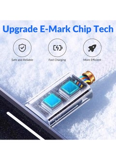 الفضاء الرقمي كابل iPhone 15، كابل USB C إلى USB C بطول 2 متر، 60 وات مضفر، سلك شحن أسرع، كابل Power Delivery PD Type C  - Image 4