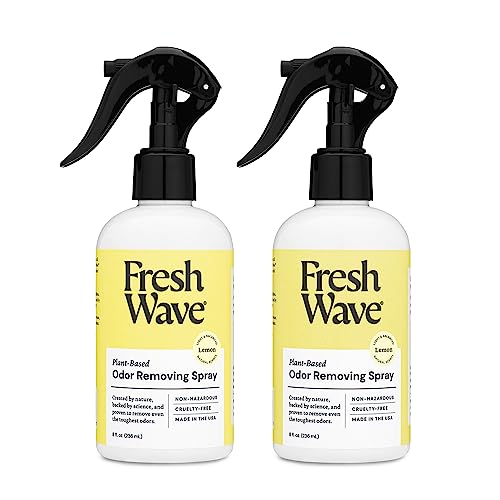 Fresh Wave Lemon Scent Odor Removing Spray 8 fl oz  Pack of 2  Odor Absorber for Home Furniture Fabrics  Trash  Safer Odor Relief