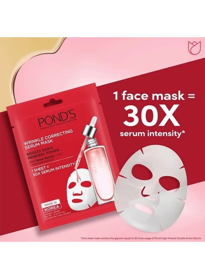 Pond's Wrinkle Correcting Serum Mask 21g - Image 4