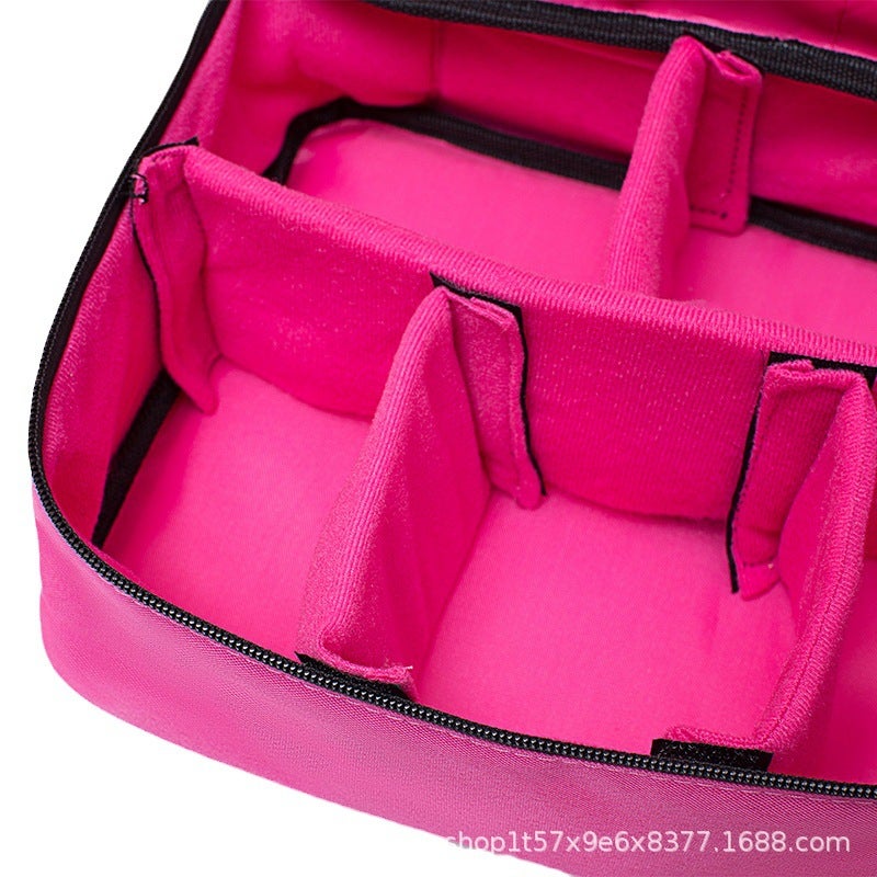 Travel Portable Multi-Layer Compartment Cosmetics Waterproof Anti-Fall Storage Bag Eyebrow Tattoo Nail Makeup Special Suitcase - Image 4