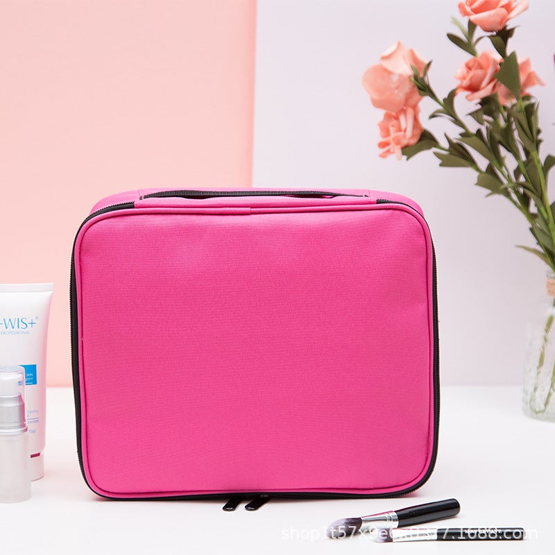 Travel Portable Multi-Layer Compartment Cosmetics Waterproof Anti-Fall Storage Bag Eyebrow Tattoo Nail Makeup Special Suitcase - Image 3