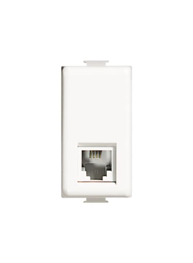 Bticino AM5958 11NE Matix EDGE White Telephone Socket