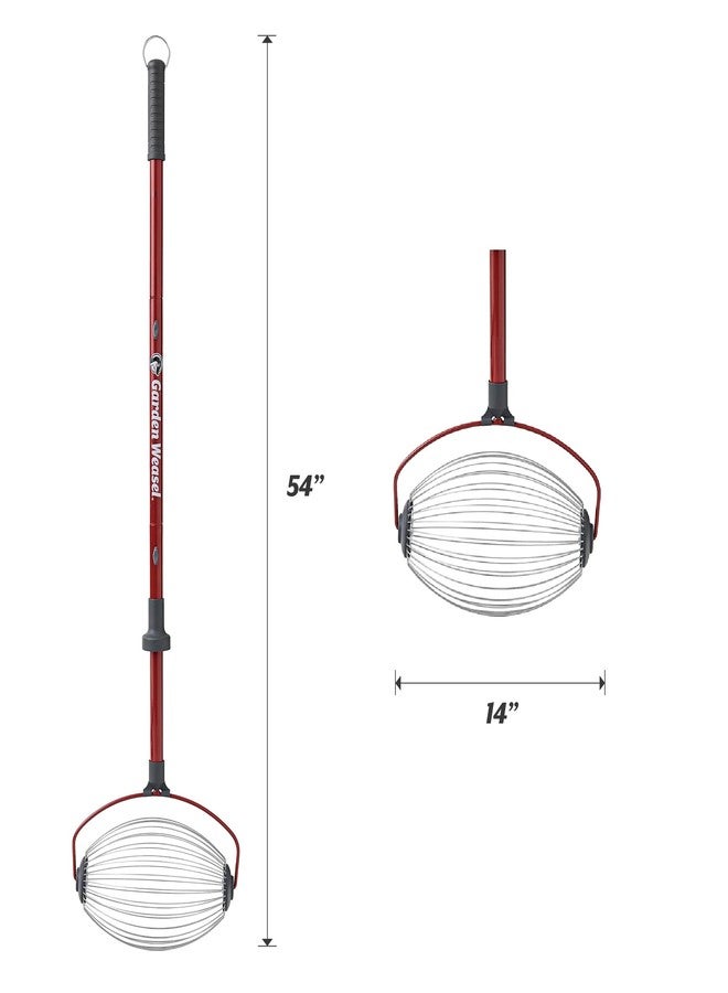 Garden Weasel GARDEN Large Nut Gatherer Roller - Nut Collector Tool for Walnuts, Sweet Gum Balls, Tennis Balls and More - Yard Picker Upper with Durable Cage and Ergonomic Handle - Newest Model - Image 2