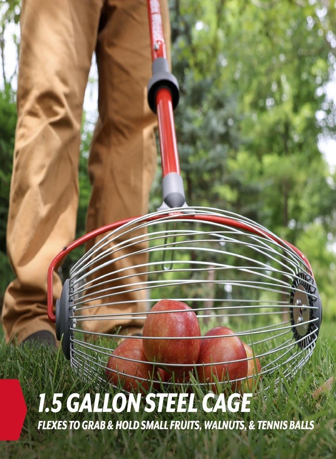 Garden Weasel GARDEN Large Nut Gatherer Roller - Nut Collector Tool for Walnuts, Sweet Gum Balls, Tennis Balls and More - Yard Picker Upper with Durable Cage and Ergonomic Handle - Newest Model - Image 5