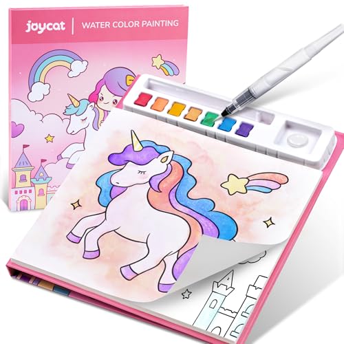 JoyCat Paint with Water Coloring Books for Toddlers Watercolor Painting Sets for Kids Ages 35 48 Arts and Crafts Drawing Activities Toy Birthday Gifts for Boys Girls Magical Pony - Image 1