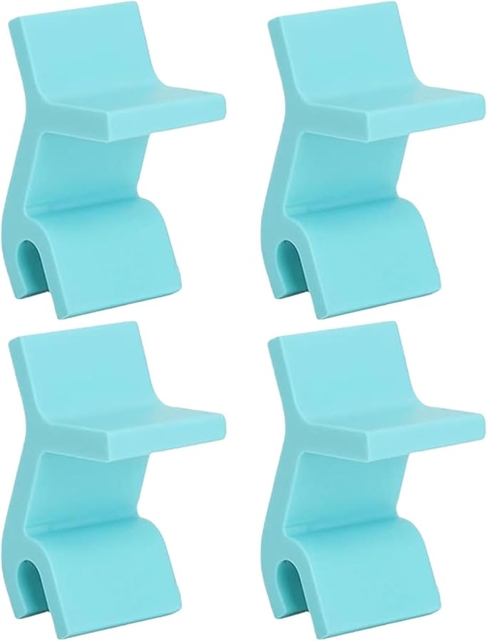 Blue Oven Tray Rack Stand Portable Refrigerator Storage Space Efficient Tip Proof Baking Tray Brackets - Image 2