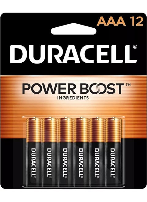 Duracell  AAA Batteries with Power Boost Ingredients, 12 Count Pack
