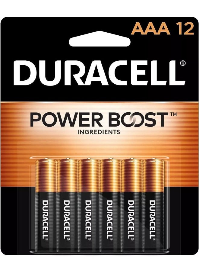 Duracell - Duracell  AAA Batteries with Power Boost Ingredients, 12 Count Pack - Image 1