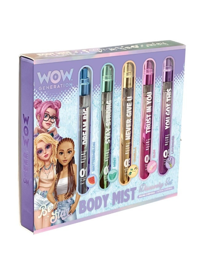 WOW Generation Be Like A Star Body Mist Discovery Set (50 ml, 5 Pieces) - Image 1