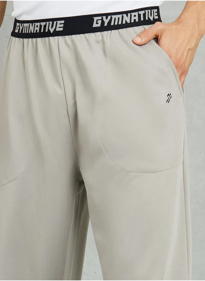 ستايلي Super Soft Relaxed Fit Training Track Pants with Contrast Elastic Waistband