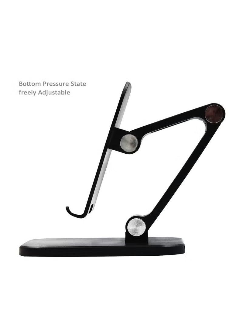 Delone Desktop Phone Holder Cell Phone Stand – Compatible with iPhone 14 Pro, 13 Pro, 12, XS, Samsung Galaxy S22 Ultra, S20, S10+, and S10 – Adjustable Stand for Comfortable Viewing – Black - Image 4