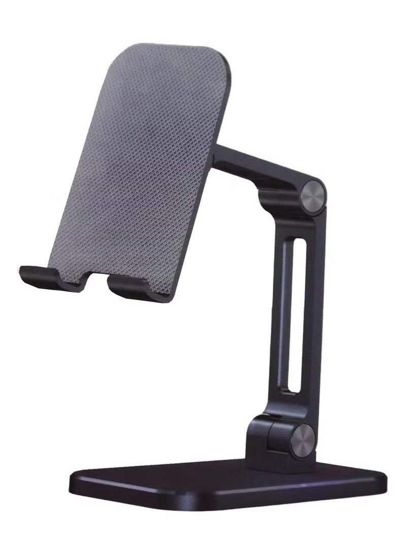 Delone Desktop Phone Holder Cell Phone Stand – Compatible with iPhone 14 Pro, 13 Pro, 12, XS, Samsung Galaxy S22 Ultra, S20, S10+, and S10 – Adjustable Stand for Comfortable Viewing – Black - Image 1