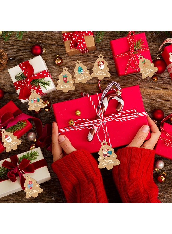 Red and White Twine String - 2mm Cotton Bakers & Butchers Twine, 328 Feet (100m) for Gift Wrapping, Baking, Cake Tying, Holiday Crafts - Christmas Ribbon, Yarn & Decorations - Image 3