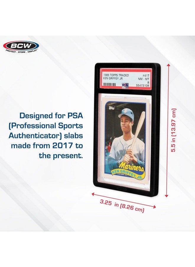 BCW BCW Graded Card Slab Bumpers - Black | TPE Edge Protectors for PSA Slabs (2017-Current) | Secure Fit & Easy Grip | Pack of 6 Bumpers for PSA-Graded Card Cases | Collector-Grade Protection  - Image 3