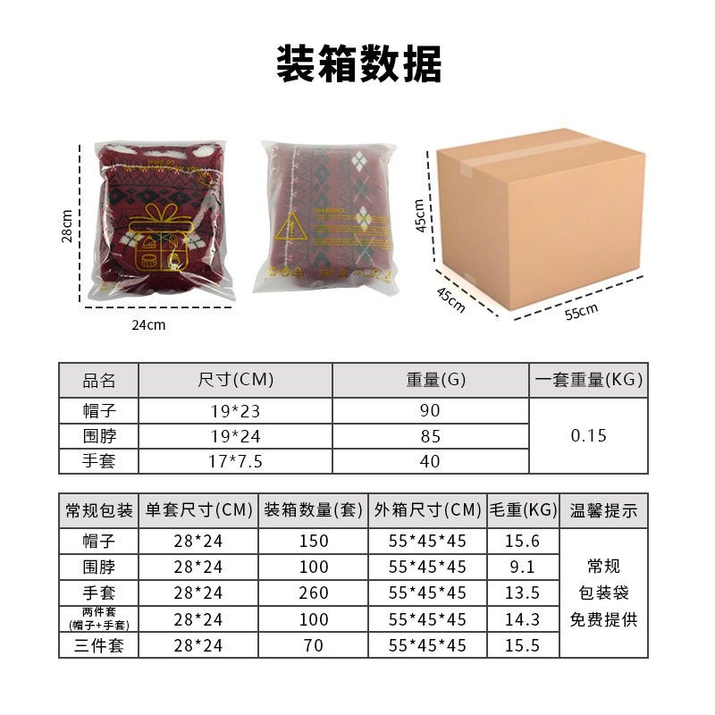 Dai Hui Jia Fair Isle Kids Winter Hat Scarf Gloves 3-Piece Set - Acrylic Knit Earflap Beanie for Boys Girls - Image 5