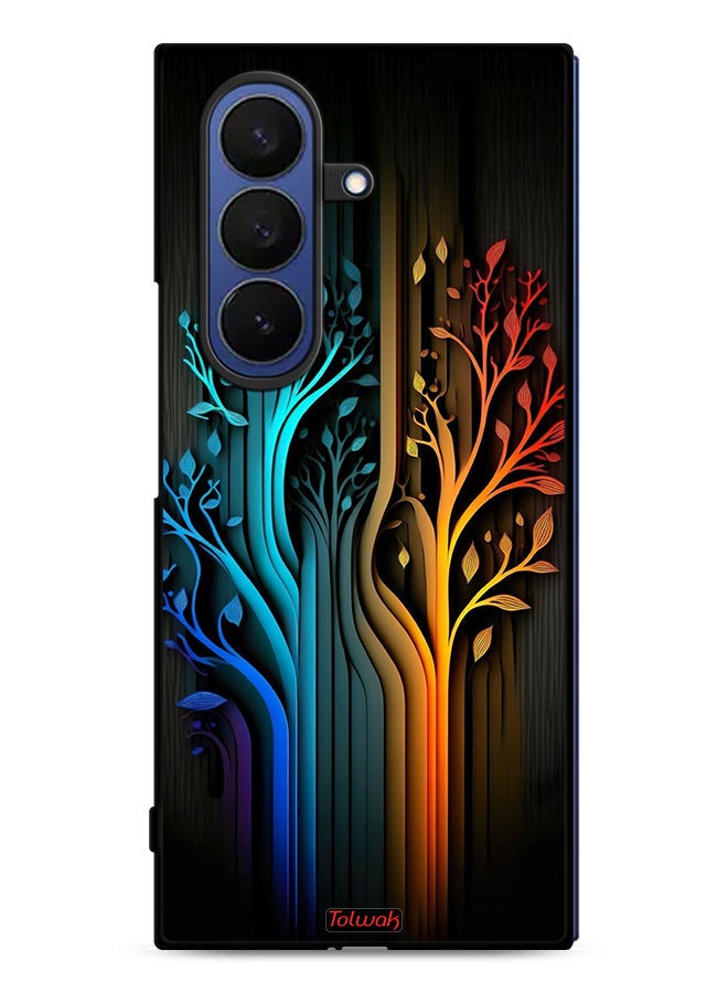 Tolwak Samsung Galaxy Z Fold7 Protective Case Cover Tree Leaves Art - Image 1