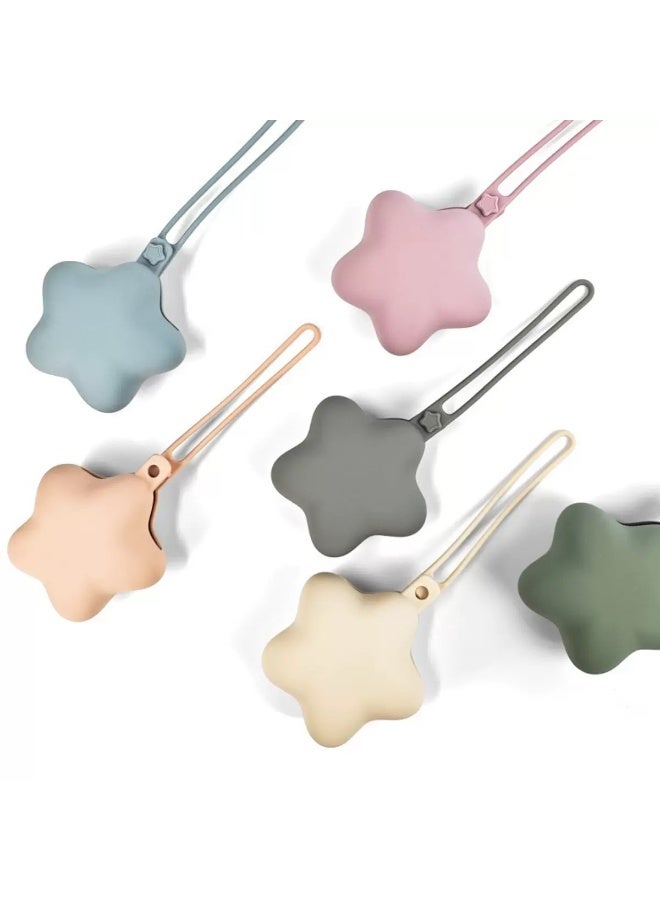 Multifunctional Portable Silicone Baby Pacifier Storage Box Star Shape Feeding Holder - Image 1