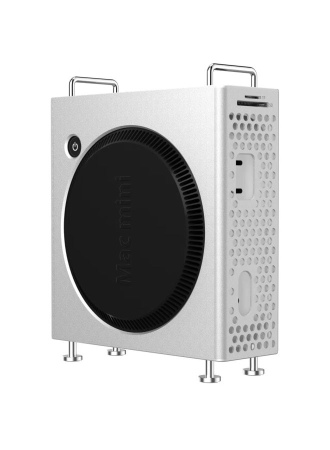 M4 Computer Host Protective Shell Aluminum Alloy Anti-fall Dustproof Heat Dissipation Protective Shell Is Suitable For Mac Mini Host-Color:Silver Pro Edition  - Image 1