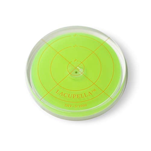 Lacupella Round Bubble Level For Use With Buttercream Acrylic Disk To Achieve Perfectly Level Tiered Cake Design In All Direction - 2.35" (60mm) Diameter - Image 1