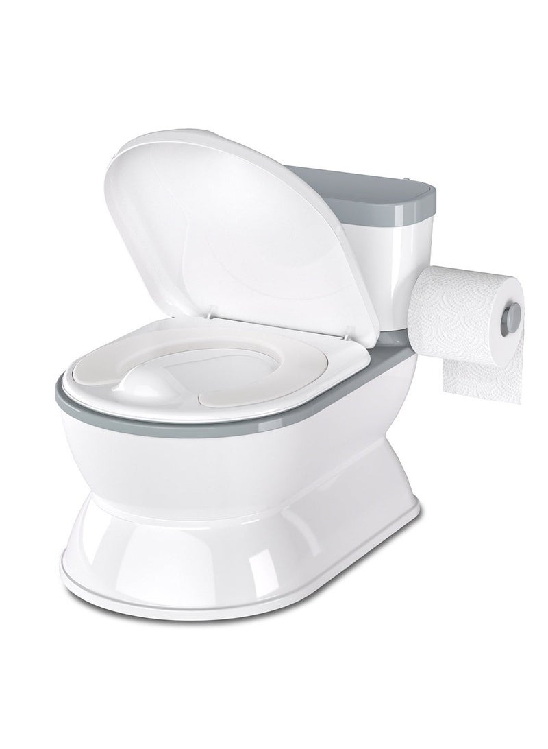 بيبيومي نونية أطفال 2 في 1 تشبه المرحاض الحقيقي – مرحاض تدريب للأطفال مع حامل مناديل، ثابت وآمن - Image 1