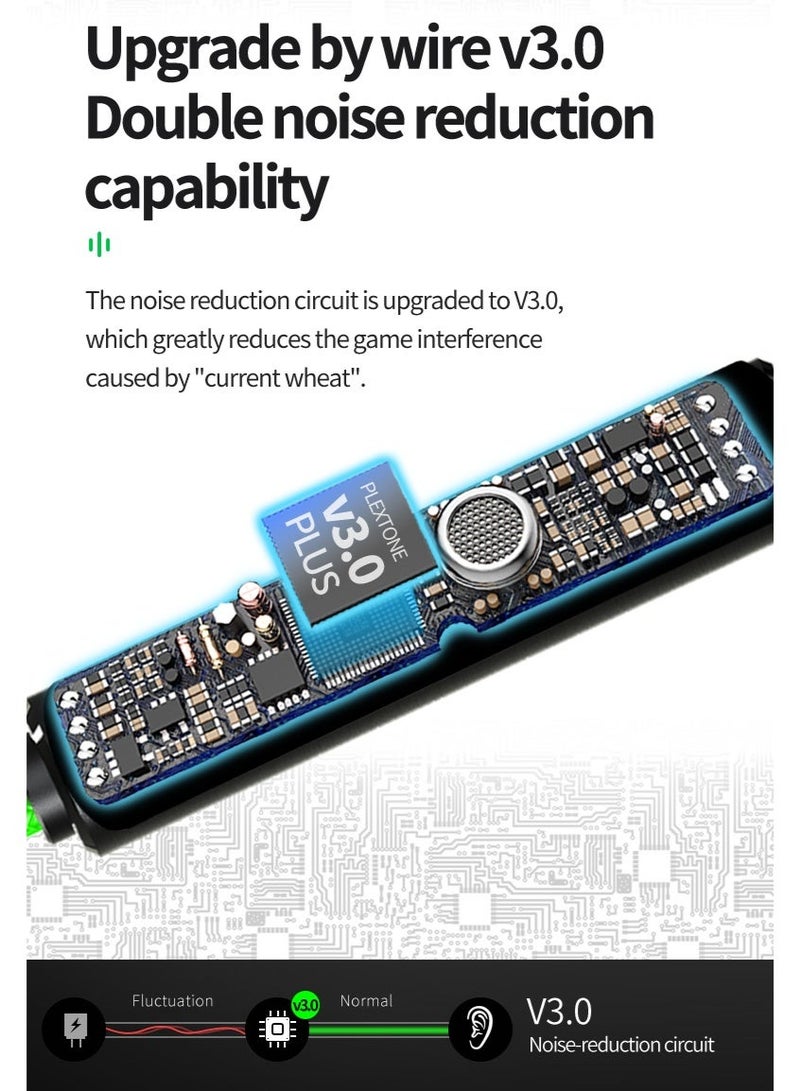 New RX3 Pro Mobile Phone Wired Headset Headset Computer In-Ear Long Microphone E Sports Eating Chicken Game - Image 3