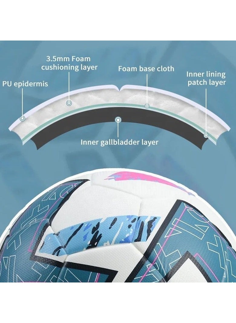 SportQ SportQ Professional Soccer Training Ball Size 5, Indoor Outdoor Soccer Training Ball for Soccer Players, Youth Soccer Fans, Training Competitions, Universal Ball  - Image 5