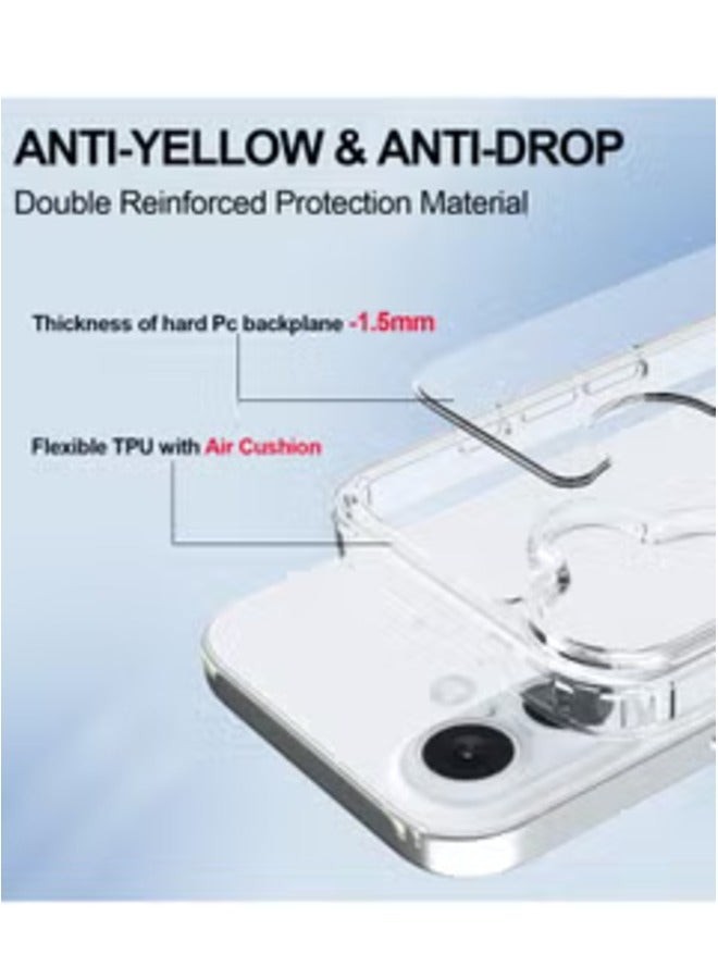 إلترازون Soft Clear TPU iPhone 16 Case – 6.1 Inch Non-Yellowing, Anti-Scratch, Shockproof Protective Cover - Image 3