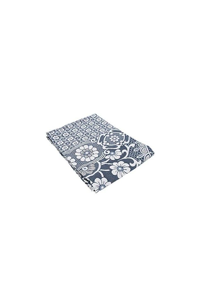 Egyptian style bed cover blue cotton 240x220 