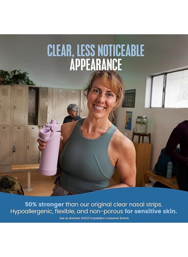 Breathe Right Extra Clear DrugFree Nasal Strips for Nasal Congestion Relief, 44 Count (Pack of 1) - Packaging May Vary - Image 4